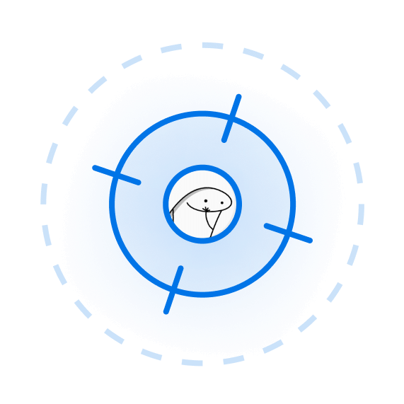 top left target